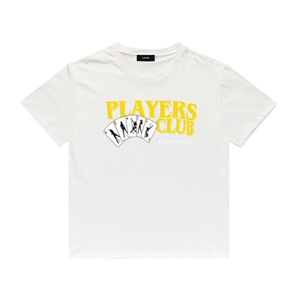 AMIRI Players Club Bowling T-Shirt White